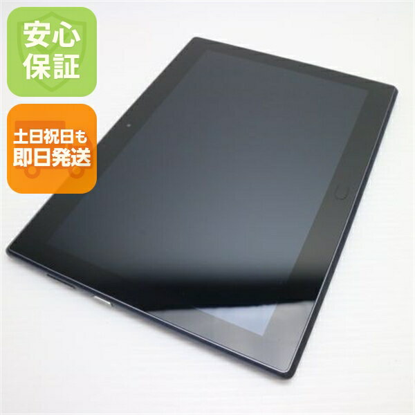 【中古】 良品中古 701LV Lenovo TAB4 ブラック タブレット 本体 白ロム 中古 土日祝発送OK