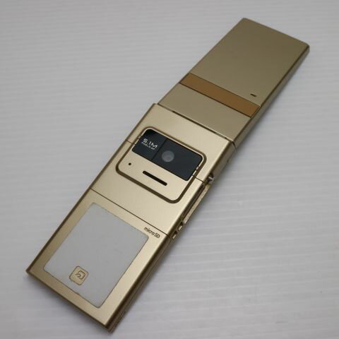 【中古】 美品 P-06C ゴールド 安心保証 即日発送 DoCoMo ガラケー Panasonic Pー06C 本体 白ロム 土日祝発送OK