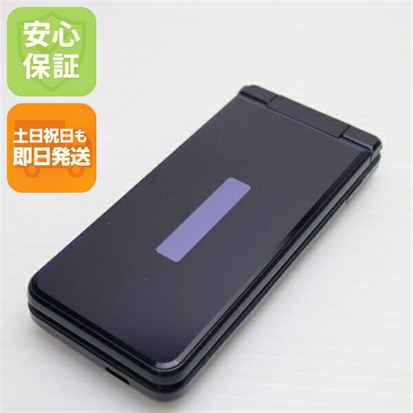 【中古】 超美品 SH-02K ブラック ガラケー 本体 白ロム 中古 土日祝発送OK