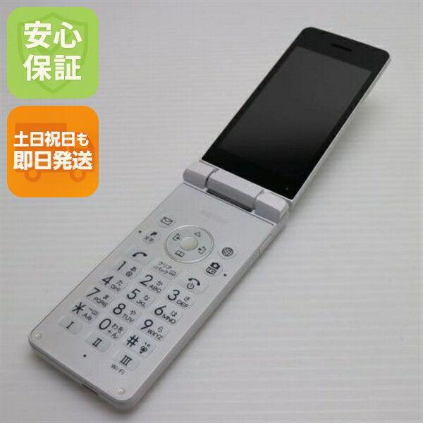 【中古】 美品 805SH AQUOS ケータイ3 ホワイト ガラケー 本体 白ロム 中古 土日祝発送OK