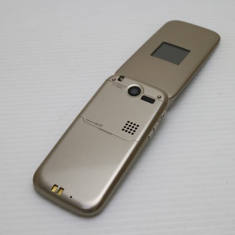 【中古】 超美品 F-08C ゴールド 安心保証 即日発送 DoCoMo ガラケー FUJITSU らくらくホン 本体 白ロム 土日祝発送OK