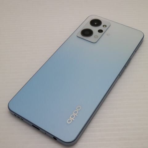 【中古】安心保証 新品同様 SIMフリー OPPO Reno7 A ブルー スマホ 中古土日祝発送