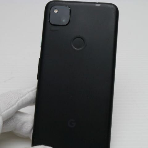 【中古】美品 SIMフリー Google Pixel 4a ブラック スマホ 白ロム 中古 土日祝発送OK