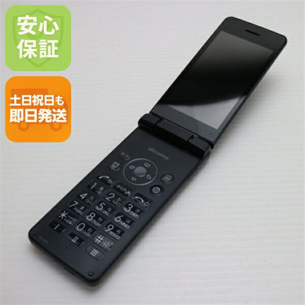 【中古】 良品中古 SH-02L AQUOS ケータイ ブラック ガラケー 本体 白ロム 中古 土日祝発送OK