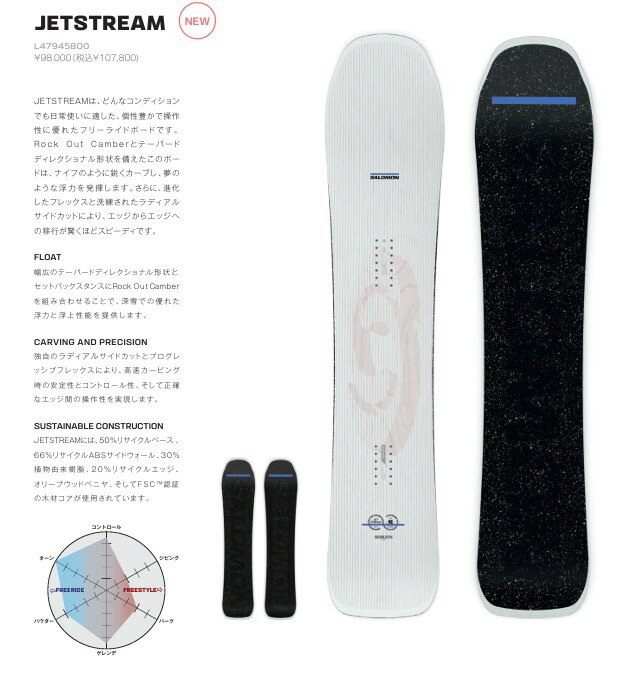 yVigpz25-26 SALOMON BOARD JETSTREAM 146cm yjOK