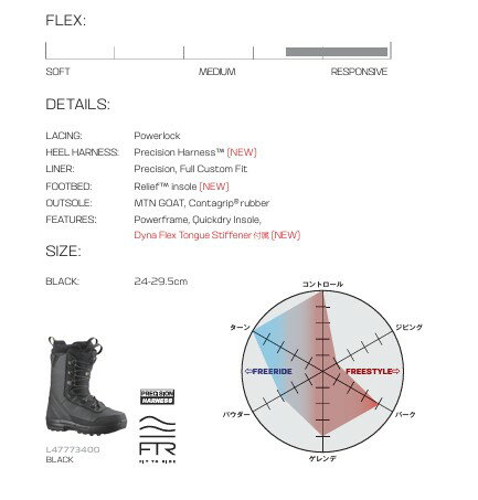 【新品未使用】25-26 SALOMON BOOTS MALAMUTE BLACK/BLACK/BLACK 26.5cm 土日祝発送OK サロモン