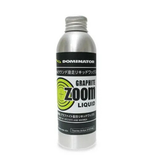 【新品未使用】25-26 DOMINATOR WAX ZOOM GRAPHITE LIQUID グラファイト配合・滑走用リキッドワックス 100ml 土日祝発送OK