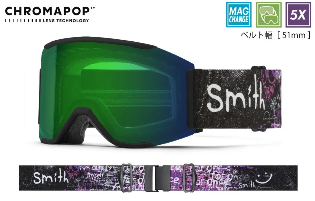 【新品未使用】25-26 SMITH GOGGLE SQUAD MAG DYLAN AC(CP EVGRN/CP STYL) 土日祝発送OK スミス