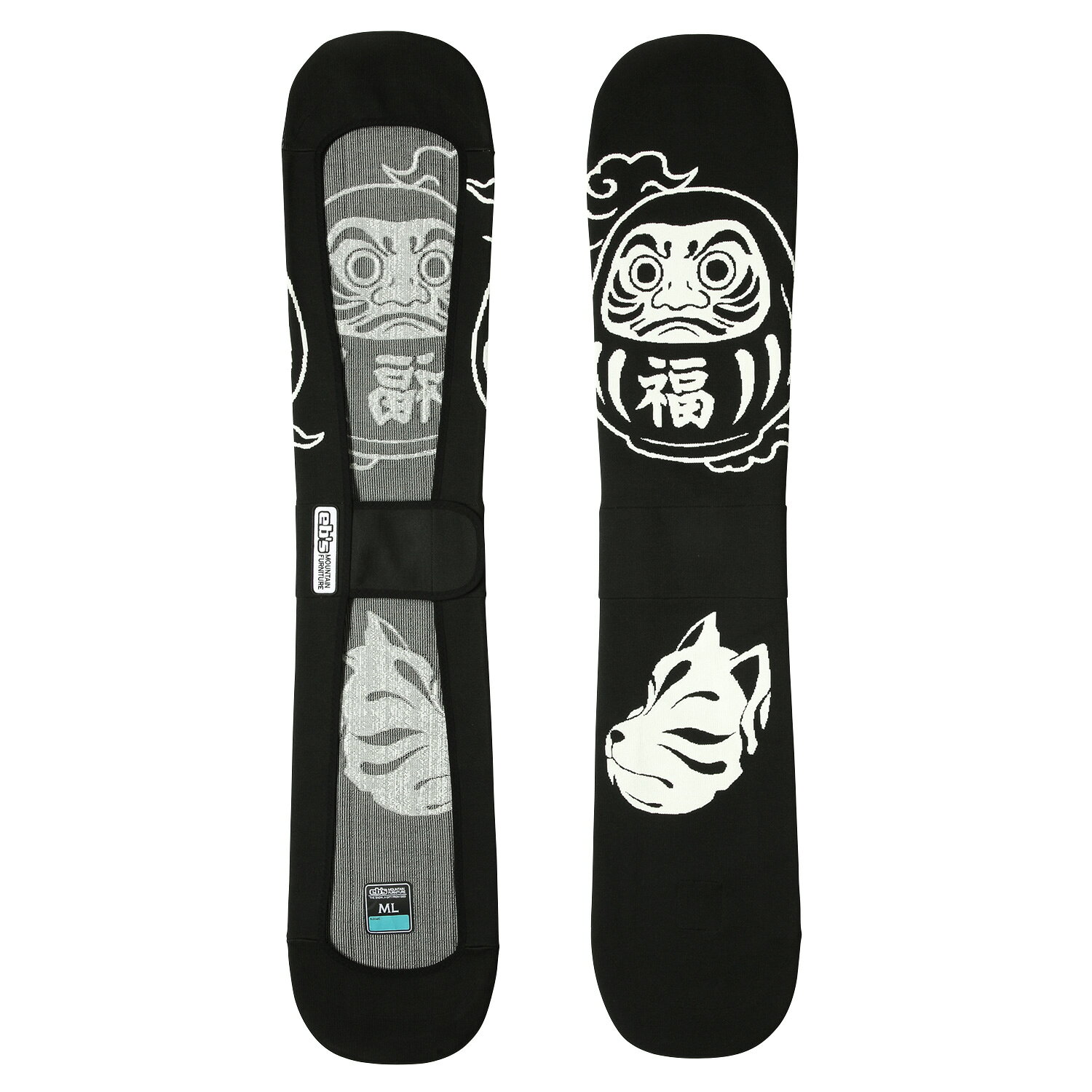 商品説明 特記事項 管理番号SNBebs260437新品未使用 BLACK ML 商品説明 日本の伝統的な縁起物である「達磨（DARUMA）」をジャガード織りで大胆にあしらった、シーズン中の安全と上達を祈願するお守りケース「KNIT COVER DARUMA」。 国産ニットが誇る極上の伸縮性がボードにピタッとフィット。 通気性に優れエッジの錆びを防ぐ実用性と、圧倒的なインパクトを両立。 渋いブラックカラー。 販売者名 株式会社エムティーエム