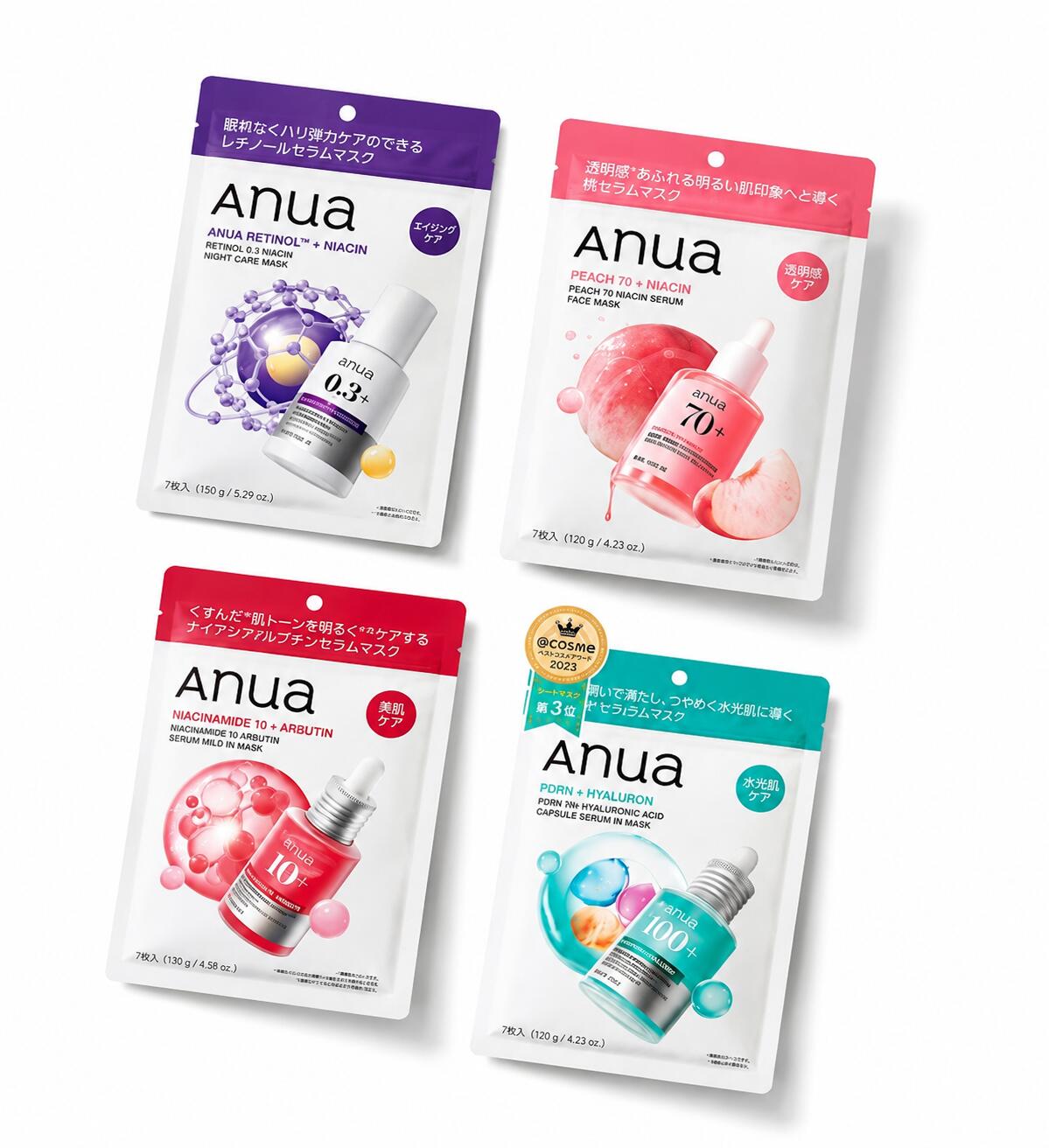 Anua 桃70ナイアシンセラムマスク
