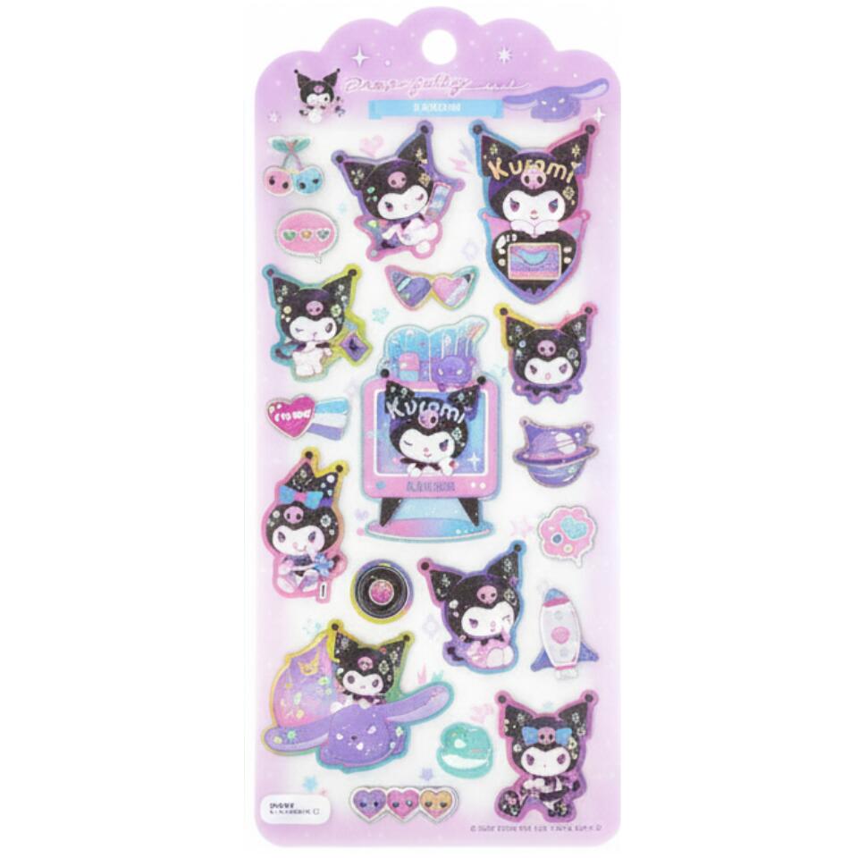 【134925クロミ・送料無料】サンリオキャラクターズ ドロップジェリーシール ハローキティ シール ステッカー ミニ プチ ワンポイント 文房具 雑貨 グッズ かわいい