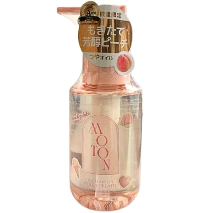 即日発送　送料無料【ヘアオイル・PEACH GELATO】MOTON モトン シルクヘアオイル　PEACH GELATO　ピーチヘアオイルのサムネイル