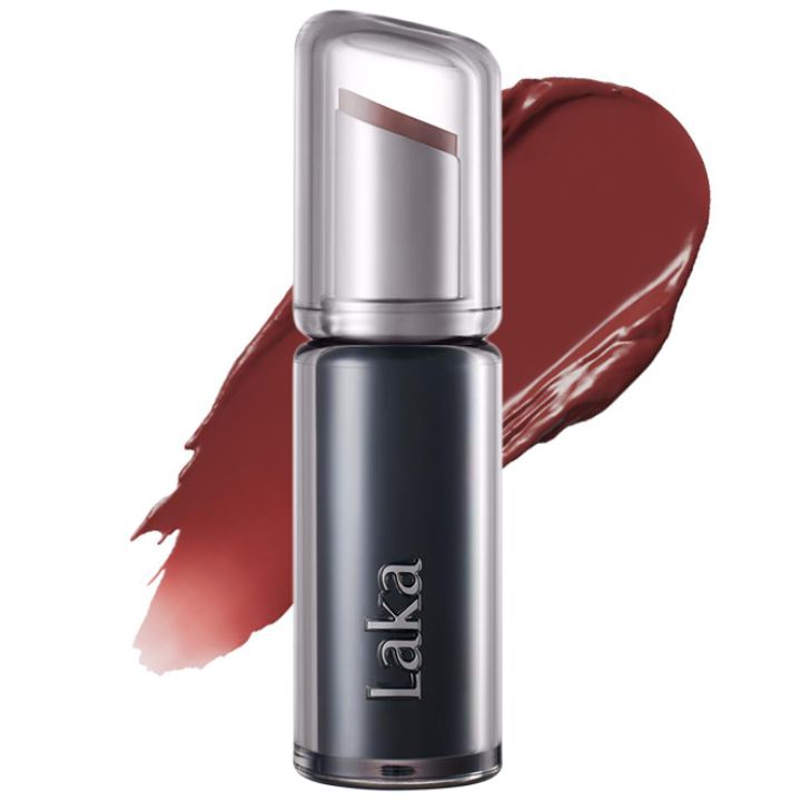 【809 バーント】Laka(ラカ) デビルリップ 重ね塗り不要 長時間キープできるロングラスティング
