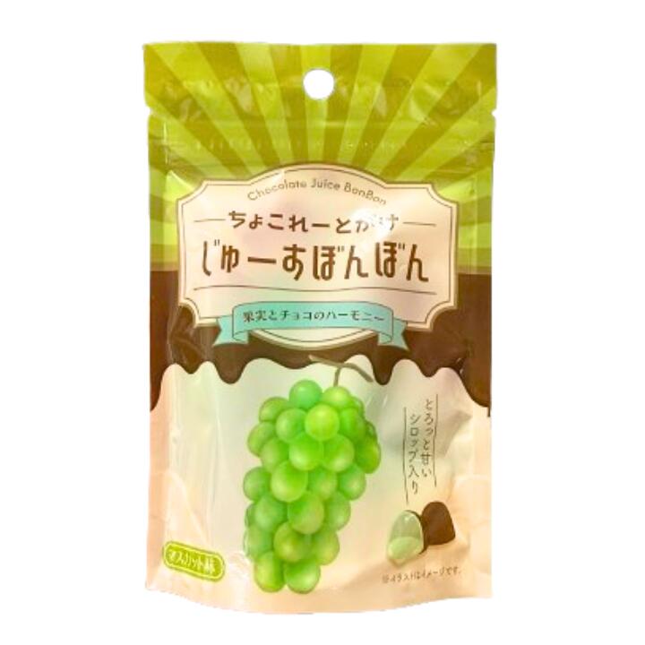 送料無料【マスカット味・じゅーすぼんぼん】 ちょこれーとがけ　じゅーすぼんぼん　果実とチョコのハーモニー　果汁のしずく マスカットボンボン ウイスキーボンボン 2種のぶどうボンボン グミッツェル　シャインマスカット