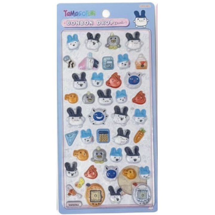 【S8812578みみっち】たまごっち ボンボンドロップシール ステッカー ミニ mini BONBON DROP プチ ワンポイント 文房具 雑貨 グッズ かわいい