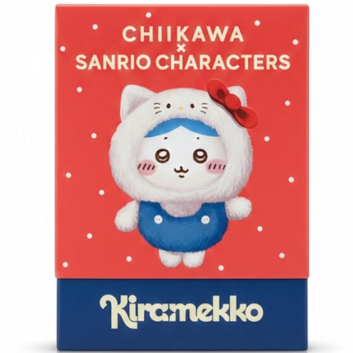 2個セット【ハチワレ×ハローキティ】ちいかわ Kiramekko Teddy Bear(ハチワレ×ハローキティ) 2026バレンタイン ホワイトデー キラキラと輝く目で心を癒す アクセサリーぬいぐるみ。新ブランド「Kiramekko」よりテディベアの着ぐるみを着たちいかわたちが登場！