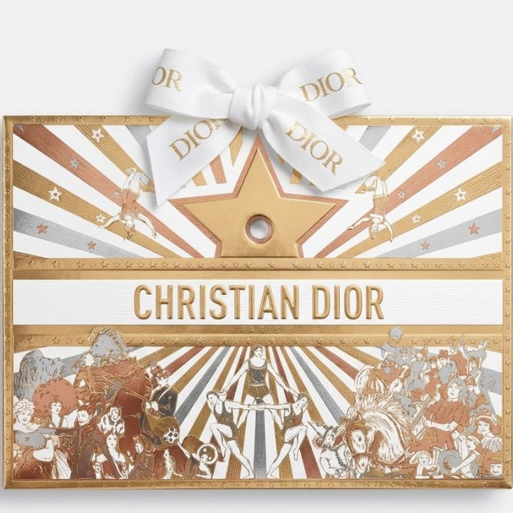 即日発送 【ホリデー2025, クラッチバッグ】Christian Dior ディオール ホリデー ショッパー クリスマス ゴールド ラッピング ピエトロ・ルッフォ プレゼント用 ショップ袋 ギフト 袋 プレゼント ギフトラッピング (ホリデー2025, クラッチバッグ（M）)