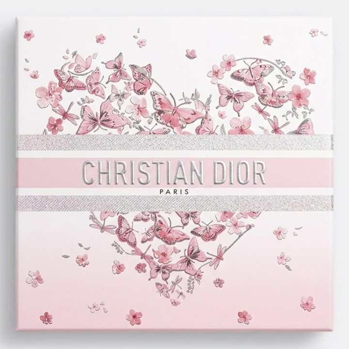 即日発送【サクラ ピンク 花箱】ディオール ギフトボックス サクラ ピンク 花 Dior 箱 ラッピング クリスマスコフレ ホリデーギフト サイズ：約：縦・横20CM 高さ10.5CM