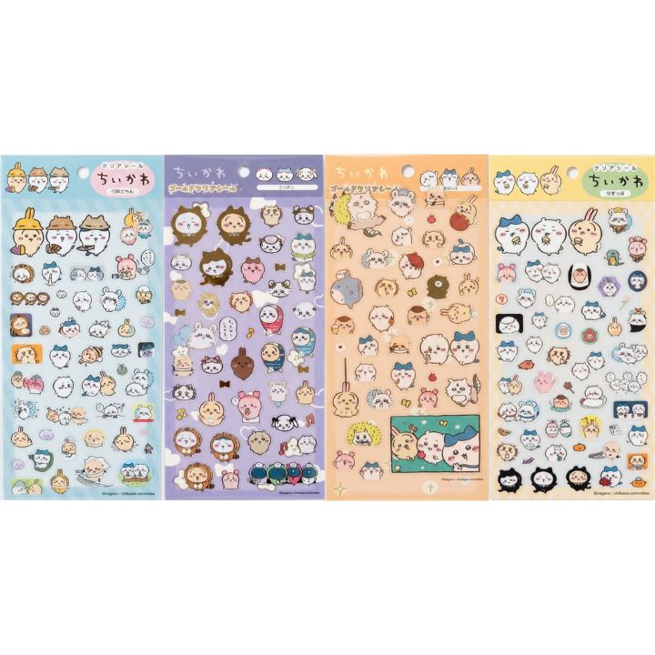 乐天商城 - 即日発送　正規品【ゴールドクリアシール・ちいかわ/・送料無料】ちいかわ　ゴールドクリアシール シール ステッカー キティちゃん キティ　ステッカー　ミニ　プチ　ワンポイント　文房具　雑貨　グッズ　かわいい