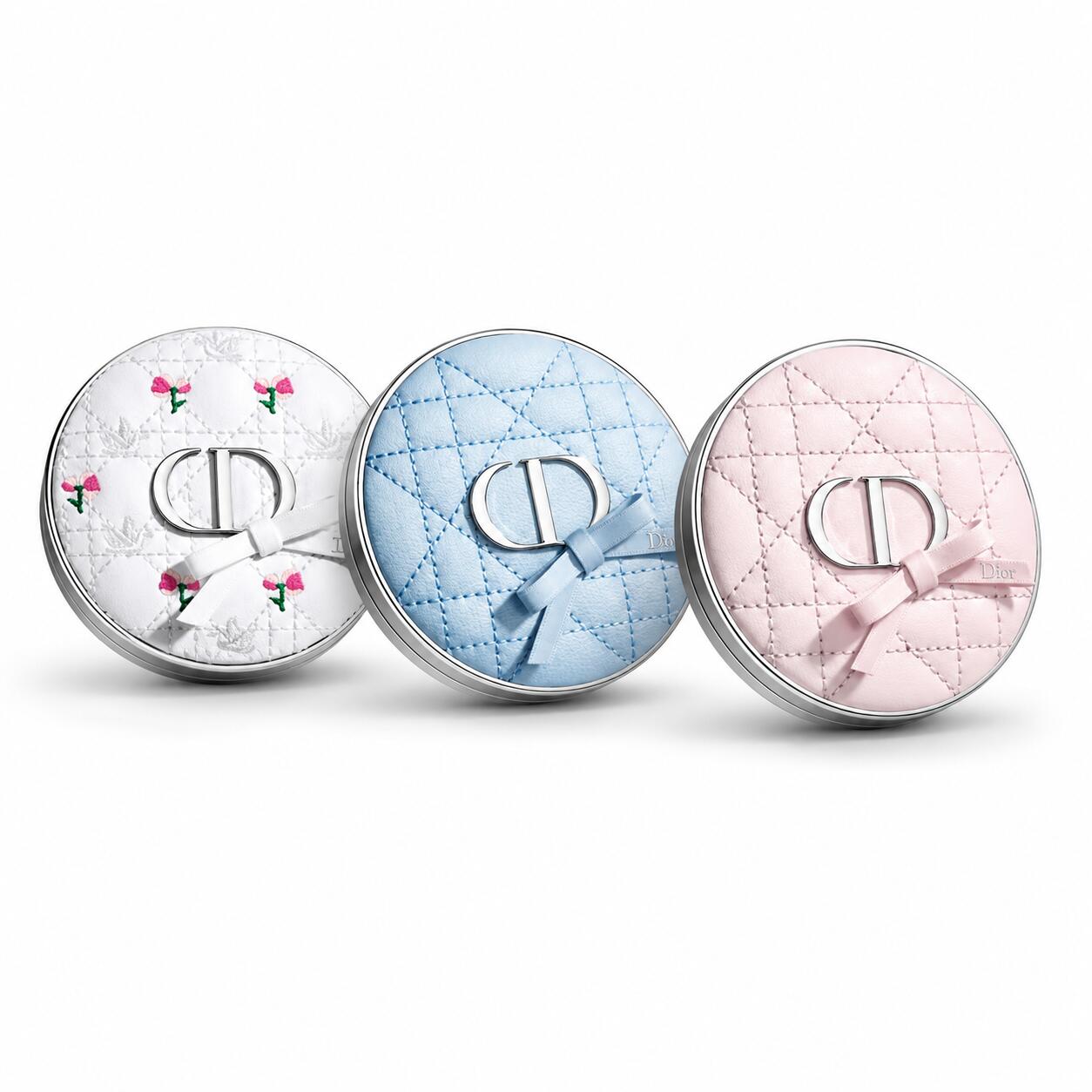 予約販売7月3日発売【全3色・クッションファンデーションケース】DIOR ディオール クッションファンデーション 限定 ケース フラワー ボウ ブルーボウ ピンクボウ 2026春コスメ 夏新作化粧小物 数量限定