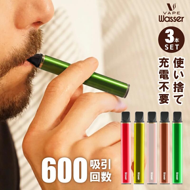 電子タバコ 3本セット 吸引数600回 VAPE ポケットシーシャ 持ち運び型シーシャ 携帯シーシャ