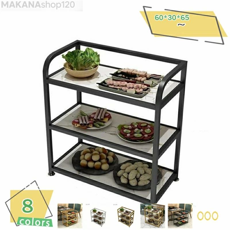 メイン素材：メタル 【使いやすさ】 当社の製品サイズは60*30*65cmで、キッチン、倉庫、ガレージ、オフィス、レストランでの使用に非常に適しています。 【組み立て簡単】 キッチンワゴンはとても簡単に組み立てられます。 一人でも簡単にできて、約20分で完成できます。 【お手入れ簡単】 ステンレス製なので、お手入れが簡単です。 汚れた部分は濡れた布で拭くだけでキレイになります。 落とせない油などの汚れは洗剤を使用してください。 【ステンレス製】 優れている品質のステンレス鋼で作ったので丈夫で耐久性が優れています。 使用便利で、料理の運びなどが楽になります。 棚板は一体成型ステンレスなので、300kgも耐えられます。 重い物の運搬や整理にもご使用頂けます。 【幅広い用途】 食堂、しゃぶしゃぶ店、レストラン、キッチン、ホテル、ショップ、病院、介護施設などで食品車、ステンレス車、サービスカート、業務用車などとして使用できます。 ●特長 サイドガードがついていますので、天板に乗せた物が落下するのを防止します！また、スムーズに移動できるキャスターにはロック機能も付いています。 ステンレス製でサビにも強く掃除もラクラク。 強度に優れ丈夫で衛生的なキッチンワゴン！ホール・調理場、厨房などで大活躍プロ仕様のサービスカート!病院や福祉施設、老人ホームでも大変便利!あらゆる業種に対応します。 ●使用されている業種例 飲食店・ホテル・美容院・美容室・板金屋・歯医者・大学等 厨房やレストラン、ホテル、工場などの作業場において配膳車やキャスター付き作業台を兼ねた業務用ステンレスワゴンです。 水に強いステンレス台車の棚3段仕様。 仕分けして上下の棚に入れたり、小さな荷物も大きな荷物も同時に運べ耐久性・機動力に優れ、多用途にご活用いただけます。キャスターは4輪自在キャスターでストッパー付き。わずかなスペースを利用して運んだり提供するキッチンワゴンは見た目も美しく衛生的で非常に人気です。 【注意事項】 積載する荷物は台車からはみ出さないようにバランスよく積み上げて下さい。 安全のため、無闇に速度を出さずゆっくりと走行してください。 ※測り方と位置によって、実際と若干の誤差がある場合がございます。 ※掲載の商品画像と実際の色は、室内、室外での撮影の状況、モニターの表示等により若干異なる場合がありますので、ご了承くださいませ。実際の商品を参照してください。 以下の用語は検索目的のためのものであり、製品の説明はありません。 キッチンラック全てのジャンルインテリア・寝具・収納ゴミ箱スリム幅3040cm突っ張り奥行30キャスター伸縮幅40炊飯器引き出しゴミ箱上収納ラックキッチンラック置ける 収納ラックサイドテーブル3段白伸縮書類シルバーキッチンした収納ラックスチール隙間幅20人気のすきま収納ラックランキング衣類収納ラック吊るす布団収納ラックすのこ洗濯機洗濯機上 カート台車折り畳み2段軽量コンパクトキャンプワゴン子供大型タイヤ静音軽量折り畳みキャリー アンサーワゴンキャスター付きマガジンラックおしゃれ 収納ラック洗面所キャスター付きスリム大型服扉付き網足つき足元壁棚穴あけなしタオルバータオル掛けステンレス穴あけ不要スリッパ収納ラック穴あけない移動式 収納ラック タイヤラック収納ラック 8本 棚板可動式 a4ファイル対応 収納ボックス 90cm幅 90cm 缶ストッカー エッグホルダー 缶収納ラック 350ml 9缶収納 キッチンワゴン 全てのジャンル インテリア・寝具・収納 キャスター付き スリム 天板付き 炊飯器 バタフライ 折りたたみ　引き出し ステンレス 木製 キャスター付き3段 天板