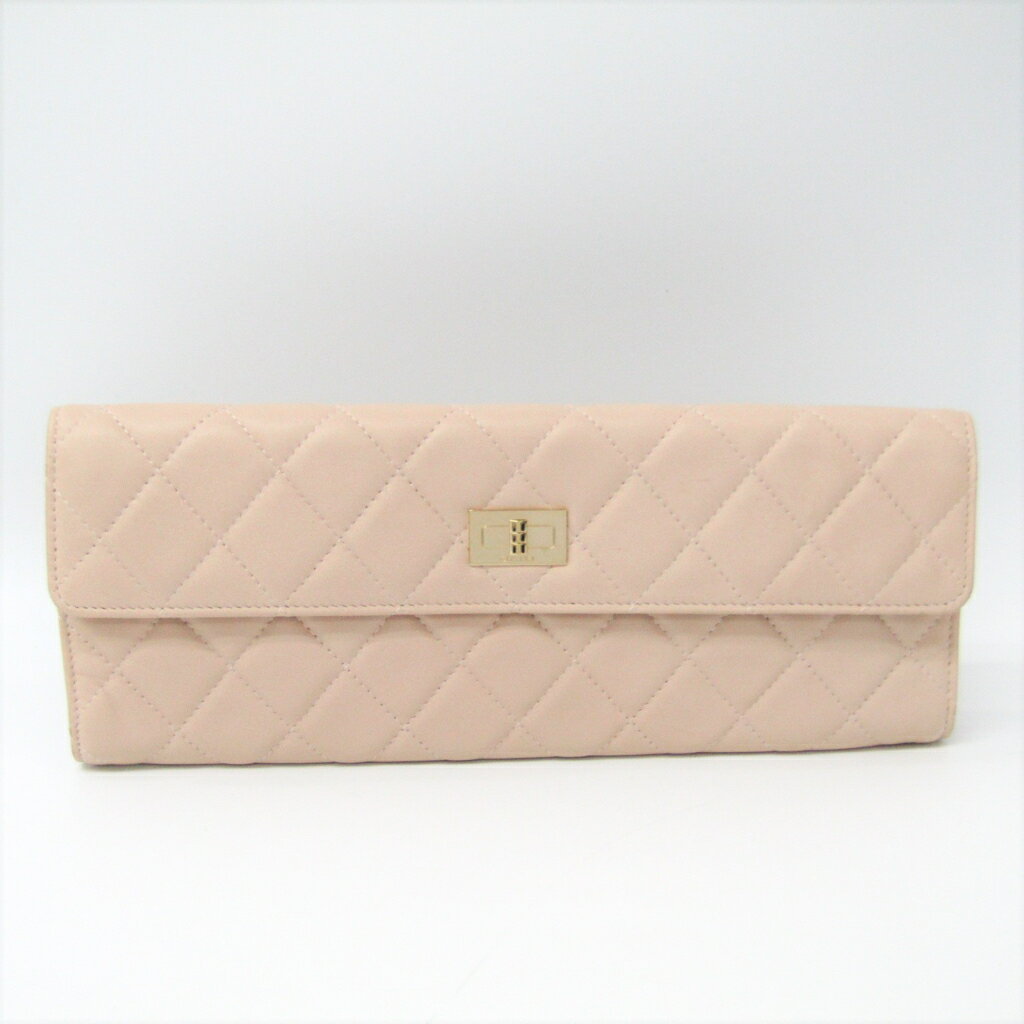 シャネル(Chanel) 2.55 ジュエリーケース ライトピンク レザー 【中古】