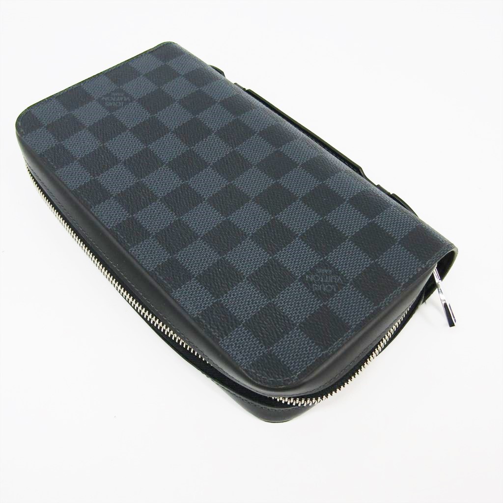 ルイ・ヴィトン(Louis Vuitton) ダミエ・コバルト ジッピーXL N41590 メンズ ダミエキャンバス 長財布（二つ折り） ダミエ・コバルト 【中古】