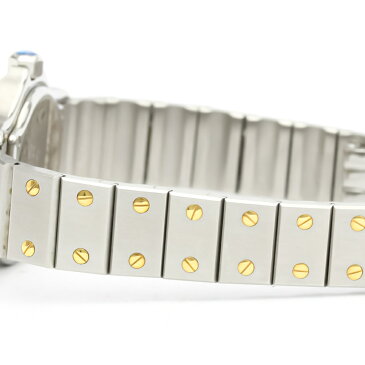 カルティエ (CARTIER) サントス オクタゴン SM K18 ゴールド ステンレススチール クォーツ レディース 時計 187903 (外装仕上げ済み) 【中古】