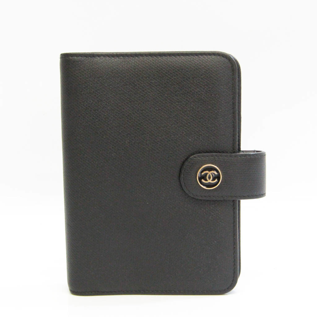 シャネル(Chanel) A6 手帳 ブラック ココボタン 【中古】