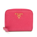 プラダ(Prada) サフィアーノ レディース Saffiano 小銭入れ・コインケース ピンク 【中古】