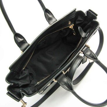 コーチ(Coach) スワッガー27 キャリーオール 34816 レディース レザー ハンドバッグ,ショルダーバッグ ブラック 【中古】