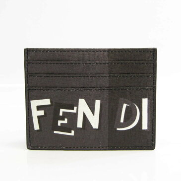 フェンディ(Fendi) 7M0164 レザー カードケース ブラック,グレー,ネイビー 【中古】
