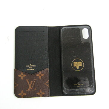 ルイ・ヴィトン(Louis Vuitton) モノグラム IPHONE XS MAX フォリオ M68692 モノグラム 手帳型/カード入れ付きケース iPhone XS Max 対応 モノグラム,ノワール 【中古】