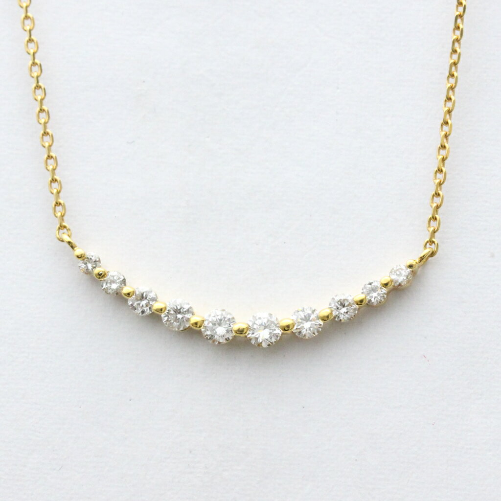 ヴァンドーム青山(Vendome Aoyama) リュールネックレス ダイヤモンド K18 イエローゴールド ネックレス (磨き仕上げ済み) 【中古】のサムネイル