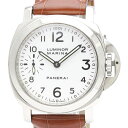 パネライ (PANERAI) ルミノール マリーナ ステンレススチール レザー 手巻き メンズ 時計 ...