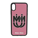 ミュウミュウ(Miu Miu) 5ZH058 ラバー バンパー iPhone X 対応 ブラック,ピンク