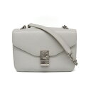セリーヌ(Celine) ミディアム C 187253BFB レディース レザー ショルダーバッグ ライトグレー【中古】