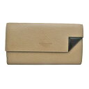 ボッテガ・ヴェネタ(Bottega Veneta) 649537 メンズ 長財布(二つ折り) ベージュ【中古】(4)