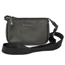 ブルガリ(Bvlgari) ウィークエンド 32472 ユニセックス PVC,レザー ショルダーバッグ ブラック,チャコールグレー【中古】