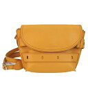 ジェイアンドエムデヴィッドソン(J&M Davidson) THE BELT POUCH 1813N レディース レザー ショルダーバッグ イエロー【中古】(4)