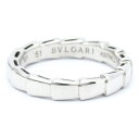 ブルガリ(Bvlgari) セルペンティ ヴァイパー リング 349686 K18ホワイトゴールド(K18WG) ファッション 無し バンドリング シルバー