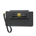 プラダ(Prada) リボン スマホケース レディース Saffiano ポーチ Nero(ネロ)