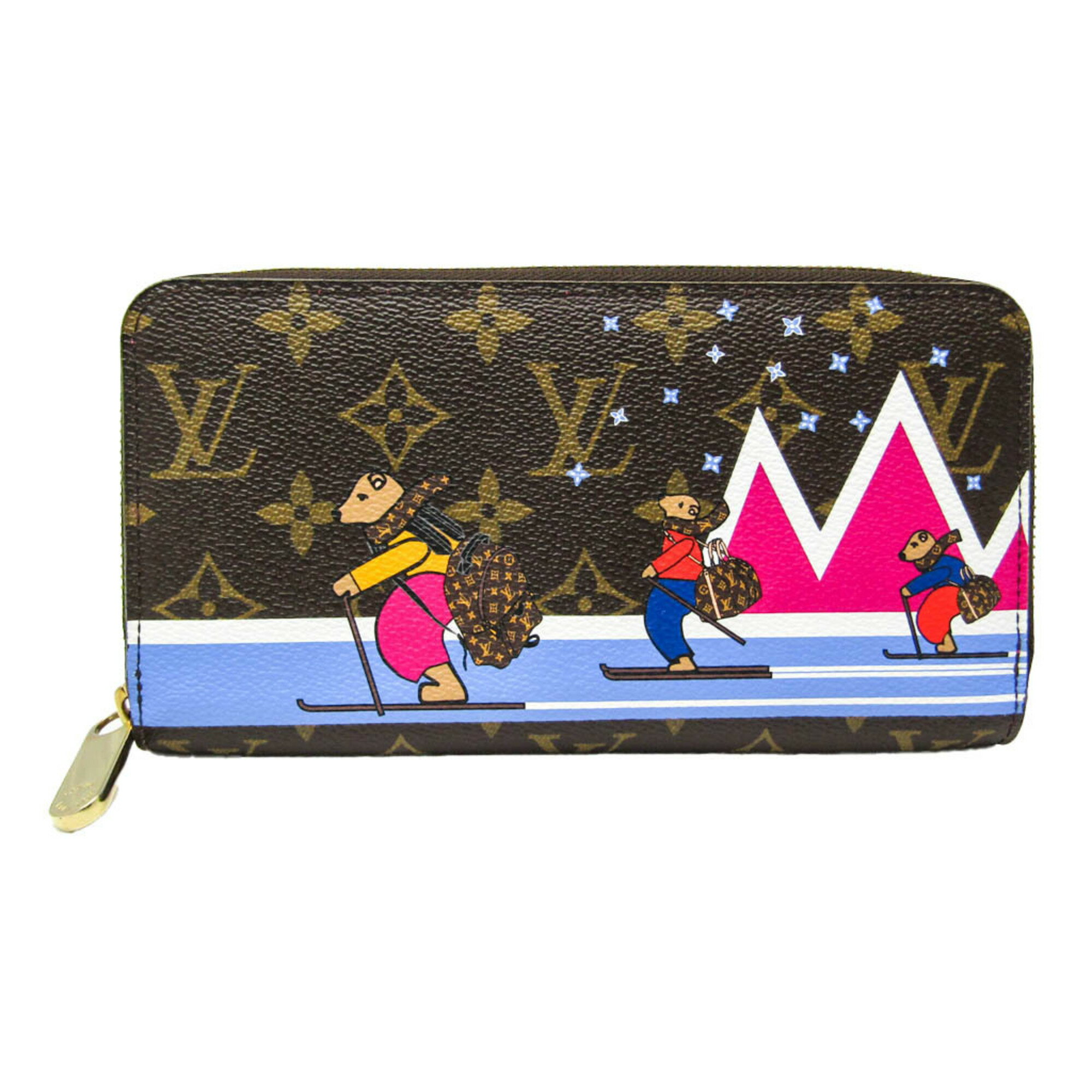 ルイ・ヴィトン(Louis Vuitton) モノグラム ジッピーウォレット ホリデーコレクション M63379 レディース モノグラム 長財布（二つ折り） ブラウン