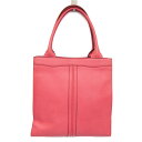 ヴァレクストラ(Valextra) パンチ レディース レザー トートバッグ ピンク【中古】