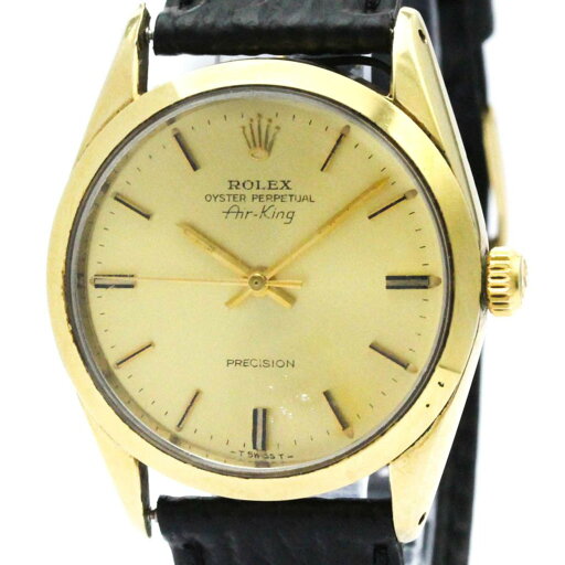 ロレックス (ROLEX) エアキング 5520 ゴールドプレート レザー 自動巻き メンズ 時計 【中古】