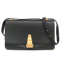 ボッテガ・ヴェネタ(Bottega Veneta) ANGLE 592139 レディース レザー ショルダーバッグ ブラック【中古】(4)