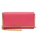 プラダ(Prada) 1MT440 レディース Saffiano Metal チェーン/ショルダーウォレット Peonia(ぺオニア)【中古】(4)