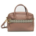 エトロ(Etro) 1I141 レディース レザー ハンドバッグ,ショルダーバッグ ダスティピンク【中古】(4)