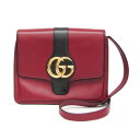 グッチ(Gucci) Arli 550126 レディース レザー ショルダーバッグ ブラック,ダークレッド【中古】(4)